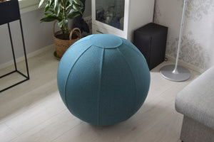 Kangasverhoiltu "Meriturkoosi" Ryhti-istumapallo on tyylikäs valopilkku moniin sisustuksiin